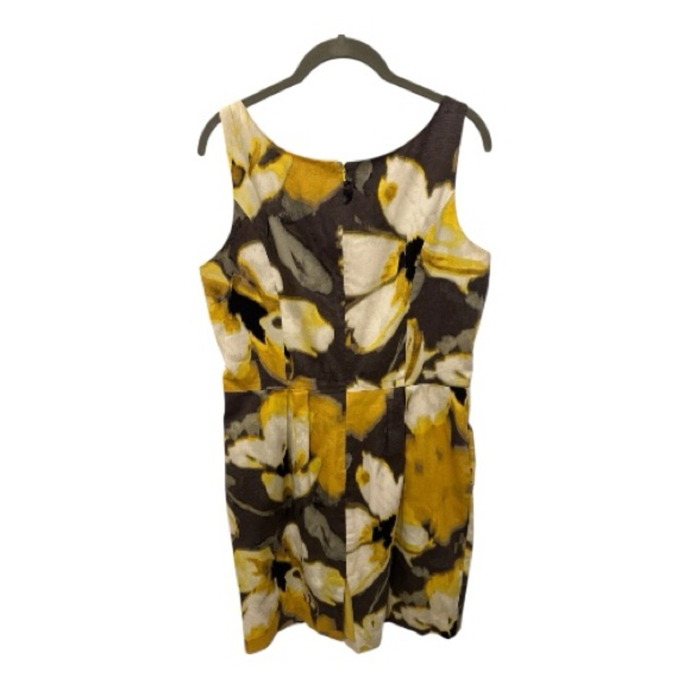 Summer Mini Dress Eliza J Floral Yellow, Gray and White Dress size 12 - Picture 4 of 7